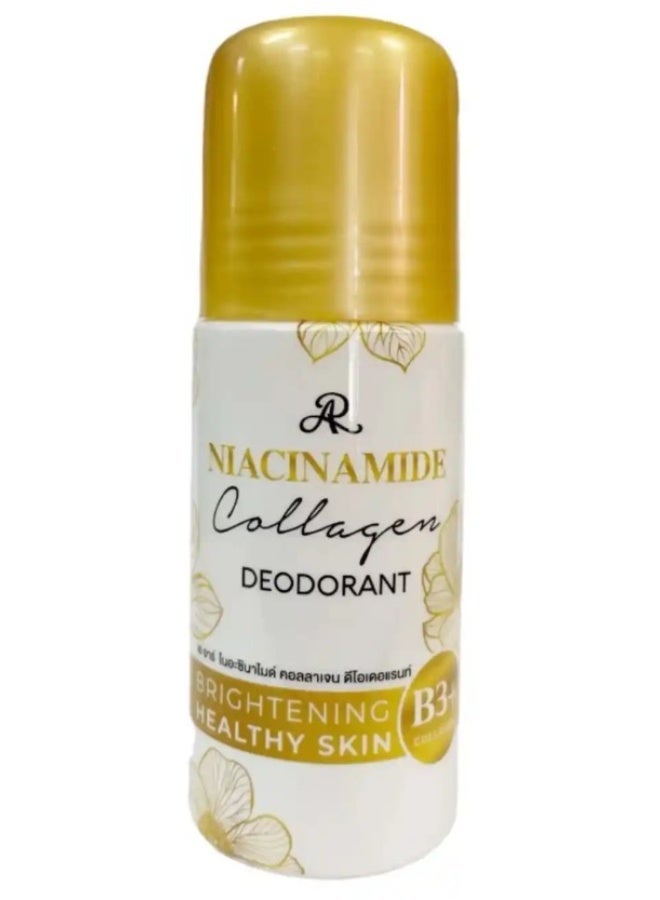 AR Niacinamide & Collagen Deodorant Roll On 75ml – Underarm Brightening, Long-Lasting Odor Protection & Healthy Skin - Image 2