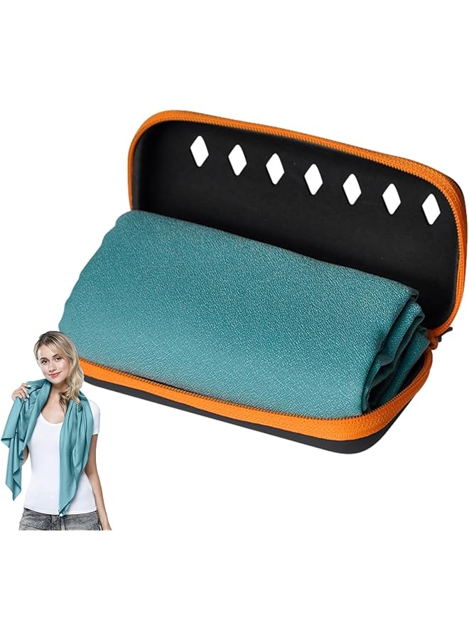 Oasisgalore Camping Towels Super Absorbent Fast Drying Microfiber Towel for Swimming Beach Quick Dry Ultra Soft Compact Gym Towel  - Image 2