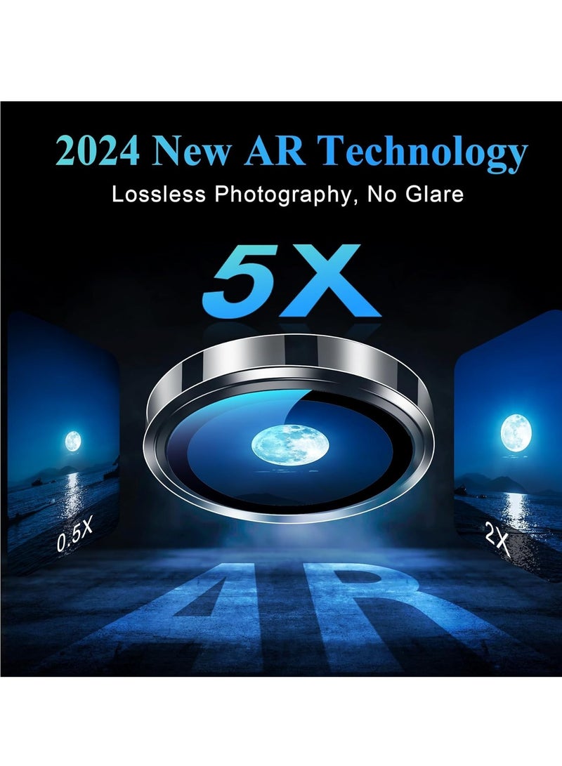 Camera Lens Protector for iPhone 16 Pro/Pro Max – Tempered Glass with Metal Frame, 1-Step Installation Tray, Case Friendly, Clear – 2 Pack - Image 4