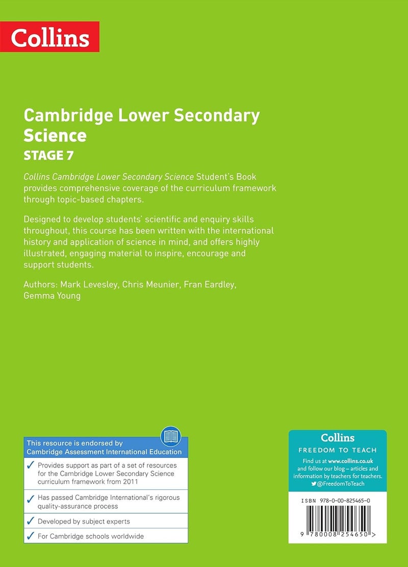 Lower Secondary Science Student's Book: Stage 7 (Collins Cambridge Lower Secondary Science) - Image 2