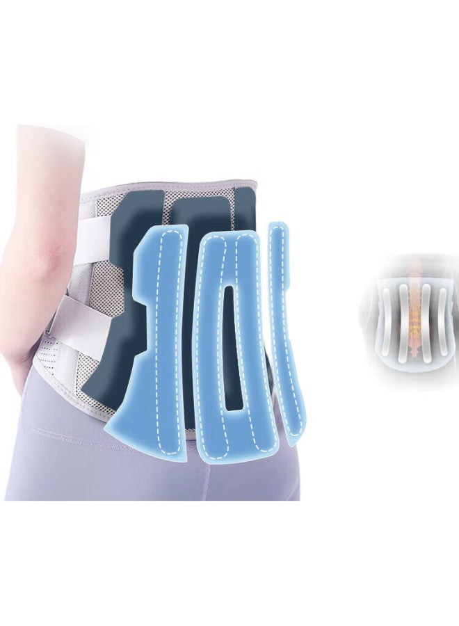 Valsace Medical Postoperative Wide-Specific Waist Support Belt For Herniated Disc And Lumbar Muscle Strain, Steel Plate Support Waist Brace, Size L - Image 1
