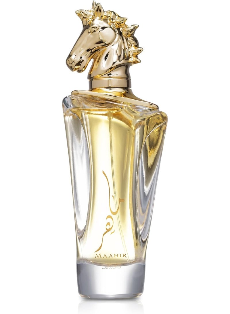 لطافة Lattafa eau de parfum maahir gold edition unisex 100ml - Image 1