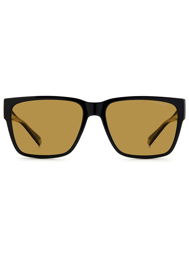 Polaroid - Unisex UV Protection Square Sunglasses - Pld 9018/S Black 59 - Lens Size 59 Mm - Image 1