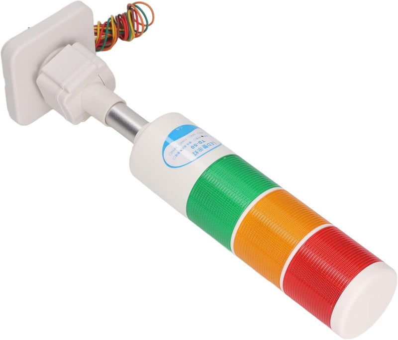 نقل بري وشحن مصباح إنذار أبراج LED مكدسة مع غطاء مصباح ABS، مصدر طاقة مستقر، برج إشارة LED مكدس لمعدات معالجة السيراميك، نظام أندون بنسيج دافئ وكامل (24 فولت) بناء موثوق يوميا سطح عازل للحرارة - Image 4