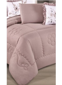 Hours Summer double embroidered duvet set, luxurious double-sided system, to give you the perfect sleep, made of microfiber, size 230*250 cm  - Image 2