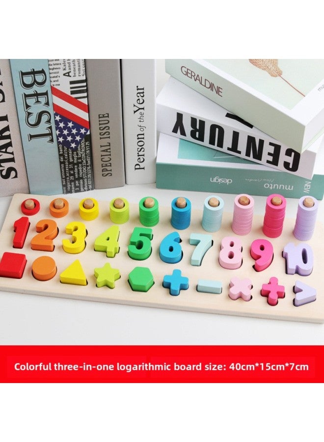 أحجية الصيد المغناطيسية الكبيرة للأطفال، لوحة لوغاريتمية أبجدية رقمية، ألعاب تعليمية للعقل المبكر للأطفال من عمر 2-3-4 سنوات - اللون: لوحة لوغاريتمية ثلاثة في واحد من تشياو زيمو - Image 1