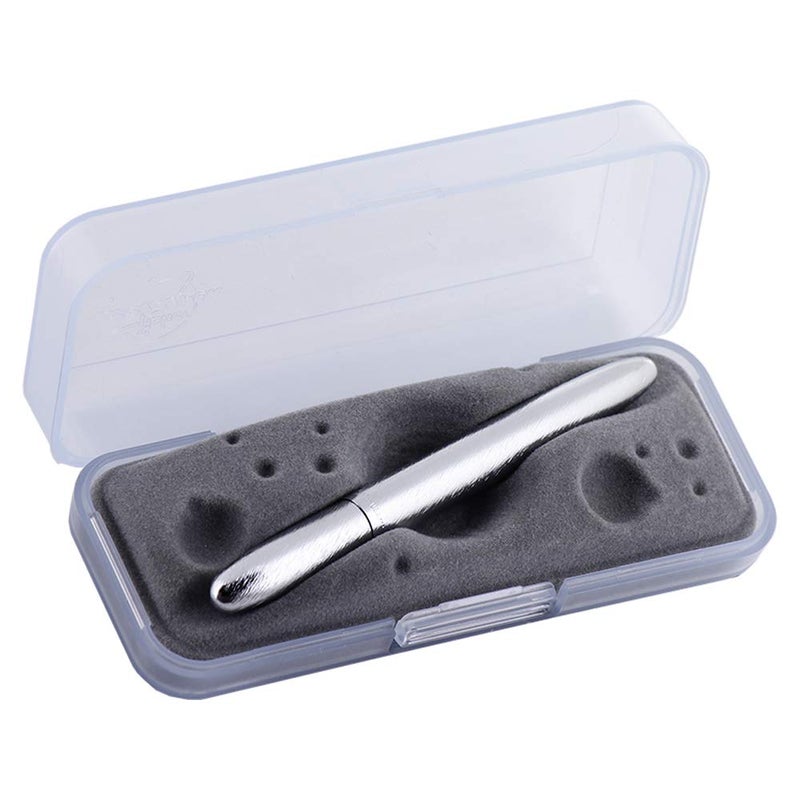 Fisher Space Pen Brushed Chrome Bullet Space Pen, Ballpoint, Brass, Black Ink, Gift Box - Image 4