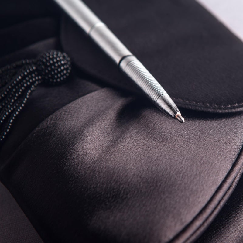 Fisher Space Pen Brushed Chrome Bullet Space Pen, Ballpoint, Brass, Black Ink, Gift Box - Image 3