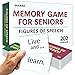 QUOKKA Elderly Memory Games for Seniors 202 Cards for Alzheimers or Dementia Activities Expression Brain Card Games for Seniors with Dementia 2 Levels Visual Clues Premium Gift Box - Image 2