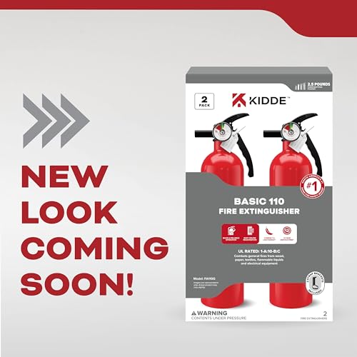 Kidde Multi Purpose Fire Extinguisher for Home, Office, Dorm, Residential, 1A10BC, 2 Pack - Image 3
