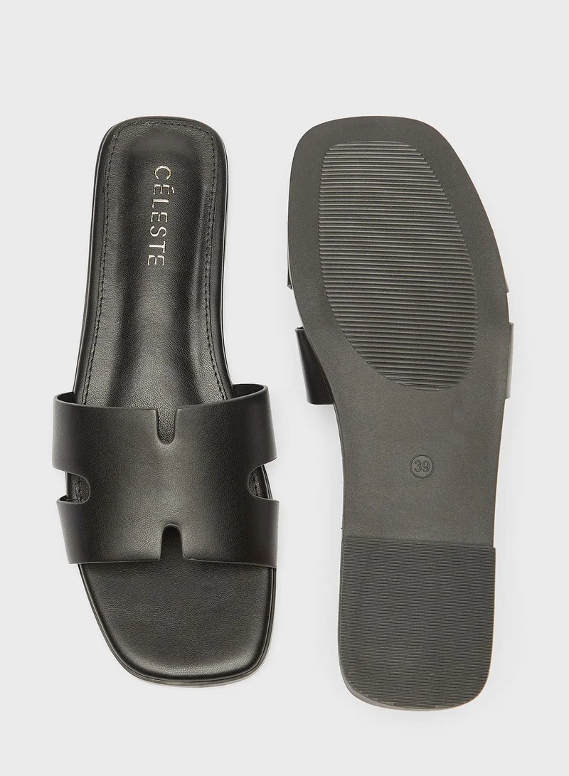 Celeste Single Strap Flat Sandals