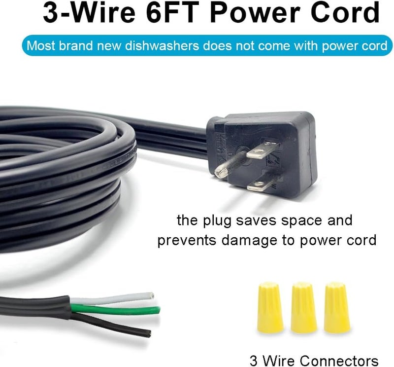 TT FLEX Universal Dishwasher Installation Kit,4 Ft Stainless Steel Dishwasher Hose,Burst Proof Water Supply Line with 3/8" Compression Connections - Image 4