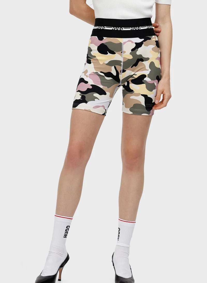 HUGO Printed Mini Shorts
