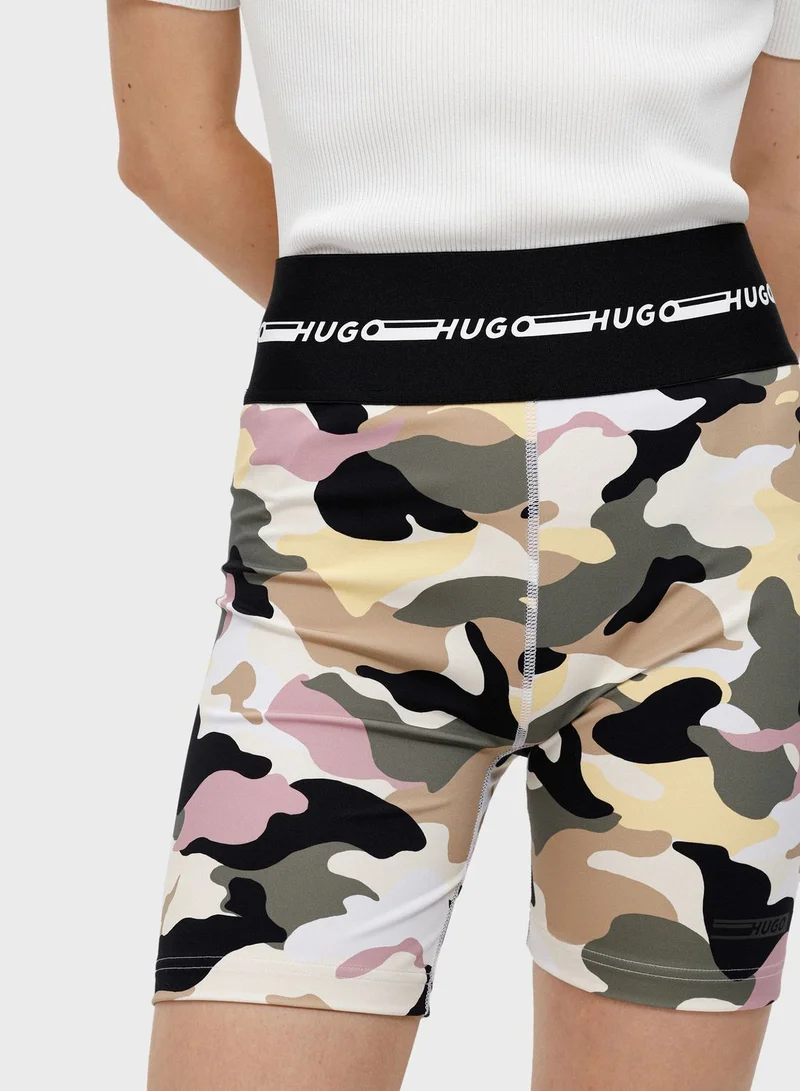HUGO Printed Mini Shorts
