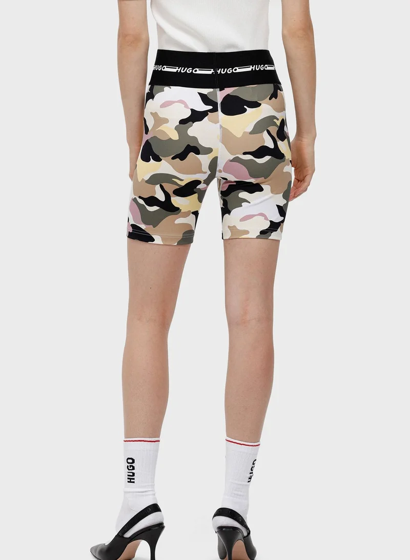 HUGO Printed Mini Shorts