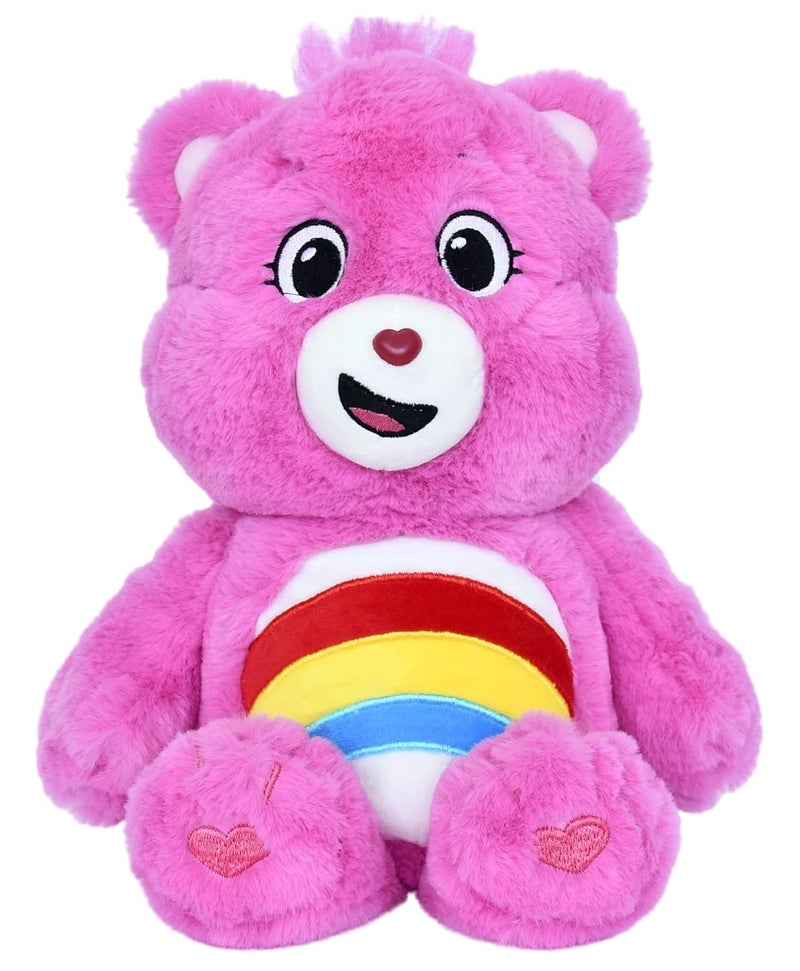 Mirada Care Bears Cheer Bear - Pink Plushie Perfect Stuffed Animal, Birthday Gift, Super Soft and Cuddly – Good for Girls and Boys, Collectors - 35cm - Image 1