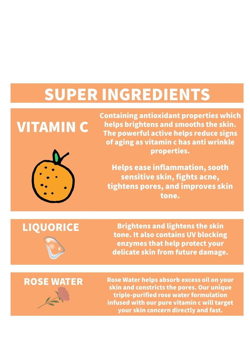 Nature Spell Gentle Exfoliating Vitamin C Whitening Face Serum 30ml  - Image 3