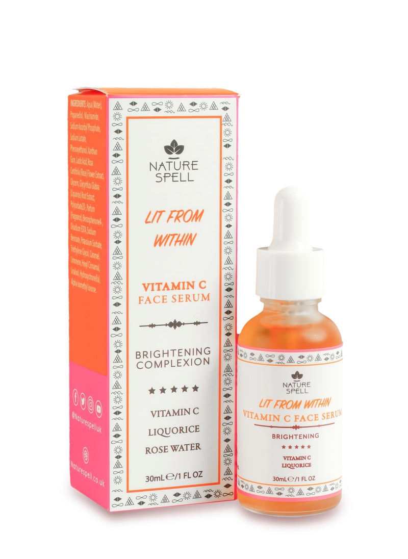 Nature Spell Gentle Exfoliating Vitamin C Whitening Face Serum 30ml  - Image 1