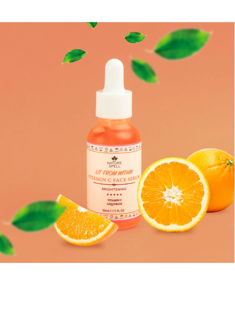 Nature Spell Gentle Exfoliating Vitamin C Whitening Face Serum 30ml  - Image 2