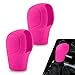 AWGUKA 2 PCS Car Gear Shift Head Cover Comfortable Handle Handbrake Shifter Cover AntiSlip Auto Knob Gear Stick Protector Replacement Decorative Accessories Universal for Most Cars Pink - Image 2