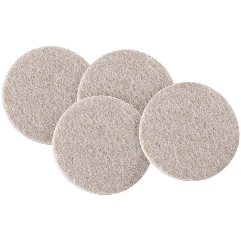 SOFTTOUCH 4713695N Heavy Duty 3 Inch Felt Furniture Pads to Protect Hardwood Floors from Scratches Linen 4 Count