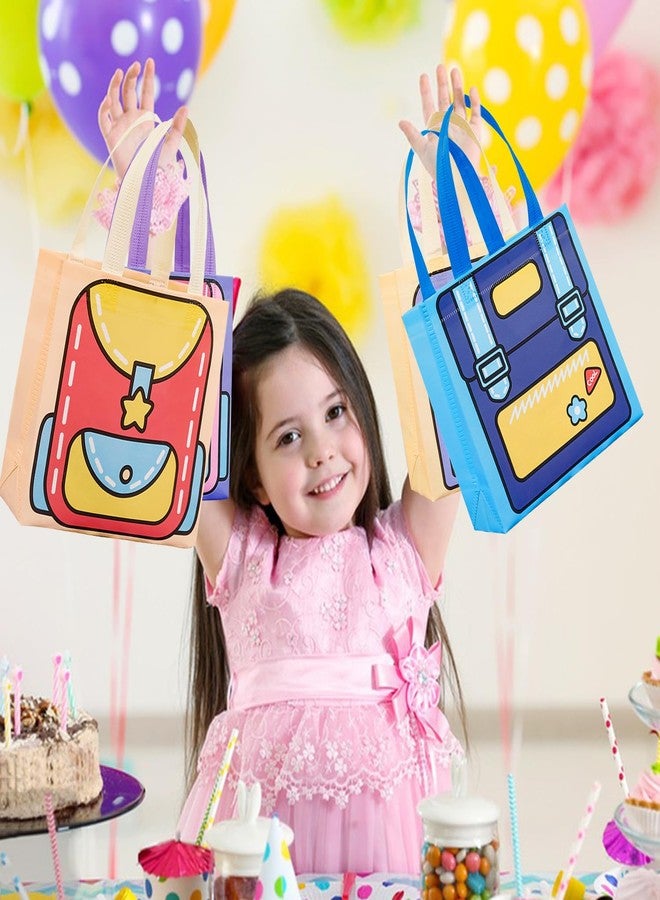 Sitroasho 20 Pieces Cartoon Backpack Non-Woven Favor Bags Back To School Gift Bag with Handles Reusable Birthday Goodie Candy Bag for Boys Girls Classroom Holiday Party Supplies - Image 5