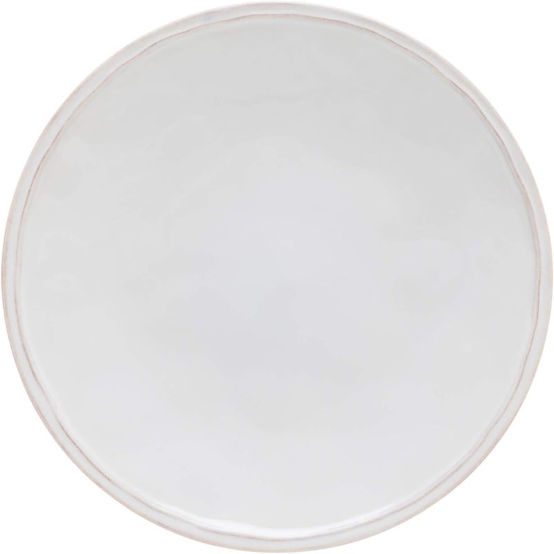 Casafina أطباق عشاء سيراميك كاسافينا 11 من مجموعة فونتانا بيضاء آمنة للاستخدام في الميكروويف وغسالة الصحون جودة مطاعم - Image 1