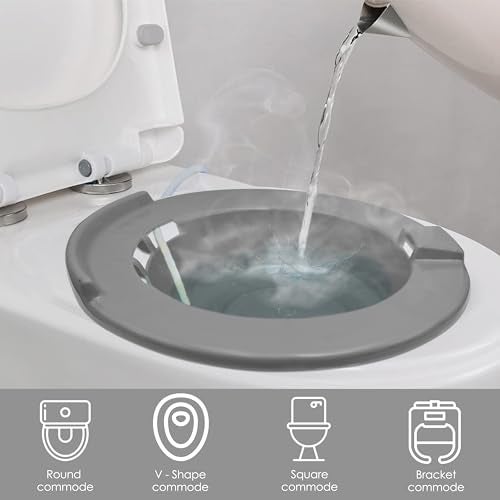 Only Rajesh Sitz Bath Tub for Adults - Heavy Duty Plastic Hip Bath Tub, Fits Western Toilet, Pain Relief for Fissure & Piles, Naturopathy, Foldable, Hot Tub for Bathroom - Bath Tub for Adult Use - Image 4