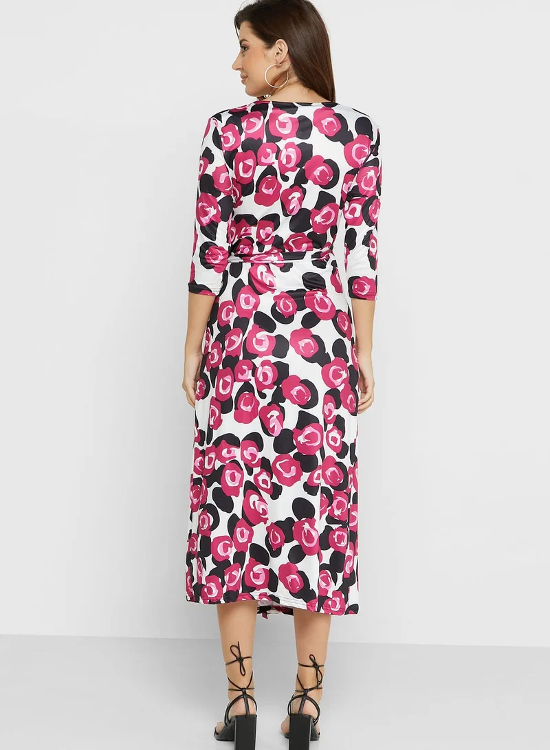 ELLA Printed Long Dress