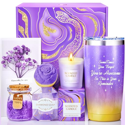 ANLEMIN Christmas Gifts for Women, Birthday Gifts for Mom, Wife, Her, Girlfriend, Sister, Bestie - Self Care Spa Gift Baskets for Women, Best Friends, Teacher, Employee Appreciation, Anniversary Gifts - Image 1