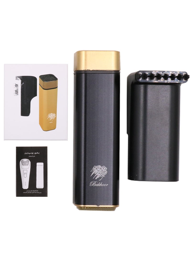 Bakhoor BoSidin Bakhoor Burner for Hair, Electric Bakhoor Incense Arabic Dukhoon Burner, Bakhoor Burner Electric, Bakhoor Burner with Comb - USB Charging - Image 1