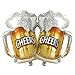 BIEUFBJI Beer Cup Balloons Set of 2 Beer Mug Cheers Foil Balloons Fit for Summer Party Beer Festival Birthday Party Wedding and More Decor - Image 2