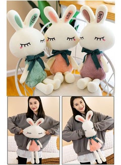 ZCM-HAPPY Bunny Doll Plush Toy Chemical Free Antibacterial Cute Soft 45cm  - Image 2