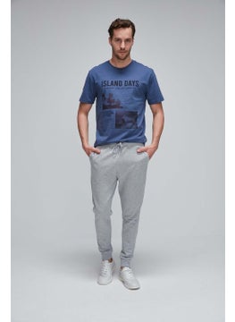 GRIMELANGE IVANO Men's Grey Melanj Sweatpants  - Image 4