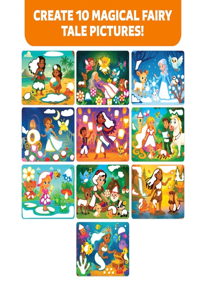 Clever Fox Play Dot Fun Sticker Art Kit for Kids Ages 3-7 - Mess-Free Fairy Tale & Princess Craft Set with 10 Picture Canvases and 2000+ Easy-Peel Dot Stickers - Creative Activity for Girls & Boys - Image 5