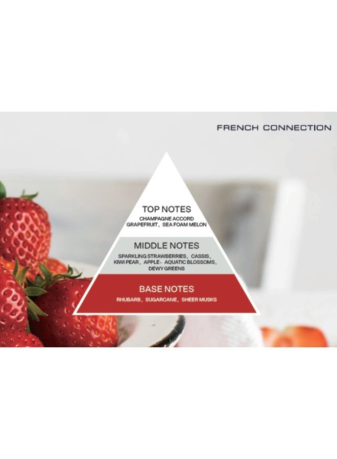French Connection شمعة في جرة معطرة بالفراولة بروسيكو - 200 جرام، شمع زبدة الشيا، فتيلة واحدة مع غطاء خشبي | مدة الاحتراق - 37 ساعة | مجموعة باستيل | مثالية للهدايا، ديكور المنزل، الحفلات وعطر الغرف | مثالية لديكور غرفة المعيشة والمكتب - Image 4