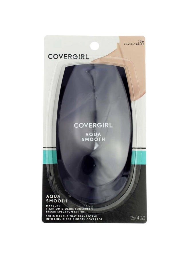 CoverGirl CoverGirl Aquasmooth SPF 20 Compact Foundation, 730 Classic Beige, 0.4 Ounce  - Image 1