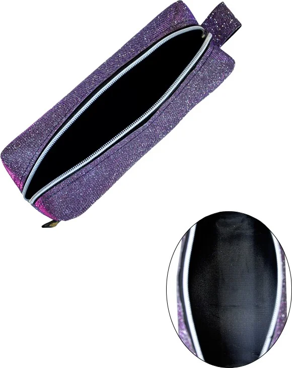 Yuga Makeup Bag Glitter Hologram Purple