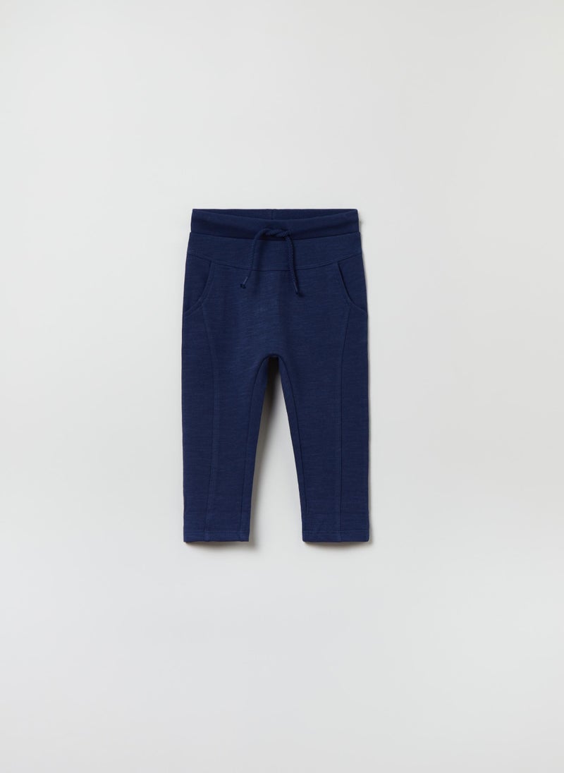 او في اس OVS FAGOTTINO Plush Joggers With Drawstring - Image 1
