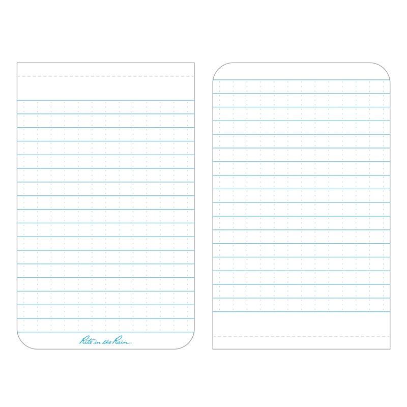 Rite In The Rain Weatherproof Top Bound Notebook, 3.25" x 5.25", Yellow Cover (No. 378) - Image 2