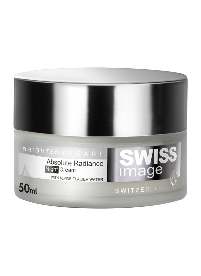 SWISS image - Brightening Night Cream with Niacinamide 50 ml Face Cream for Pigmentation & Dark Spot Reduction Improves skin texture & Repair skin Barrier |Men & Women All Skin Types Swiss Made - Image 1