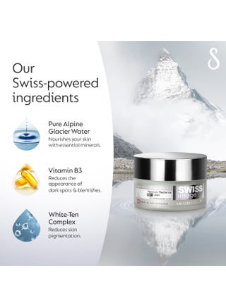 Brightening Night Cream with Niacinamide 50 ml Face Cream for Pigmentation & Dark Spot Reduction Improves skin texture & Repair skin Barrier |Men & Women All Skin Types Swiss Made - view 3