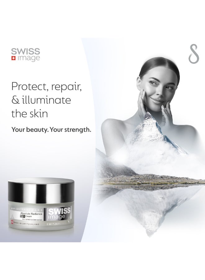SWISS image - Brightening Night Cream with Niacinamide 50 ml Face Cream for Pigmentation & Dark Spot Reduction Improves skin texture & Repair skin Barrier |Men & Women All Skin Types Swiss Made - Image 1