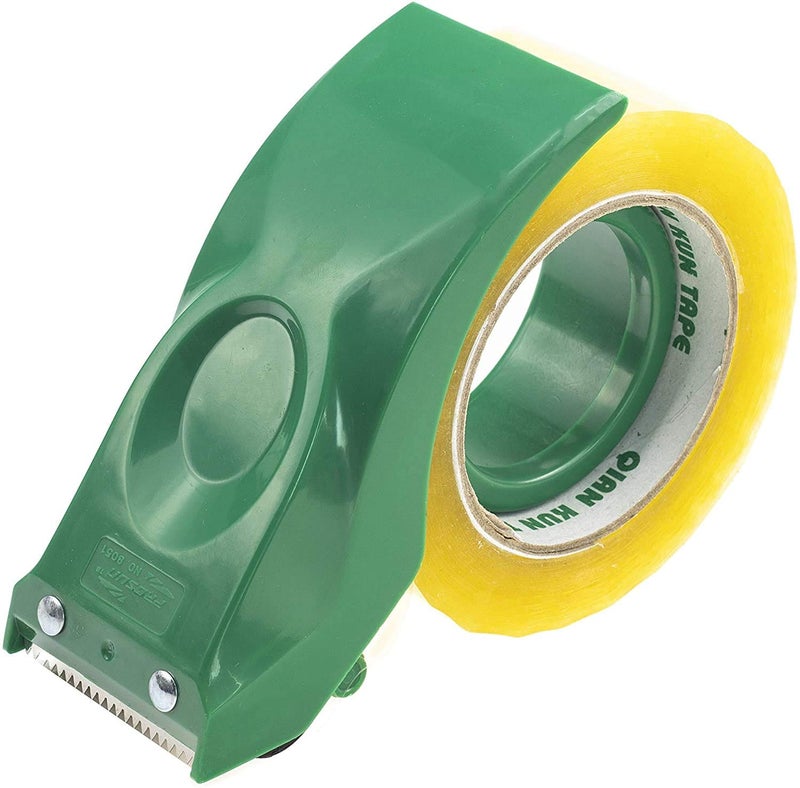 PROSUN Easy-Mount 2 Inch Tape Gun Dispenser Packing Packaging Sealing Cutter Black Handheld Warehouse Tools - Image 1