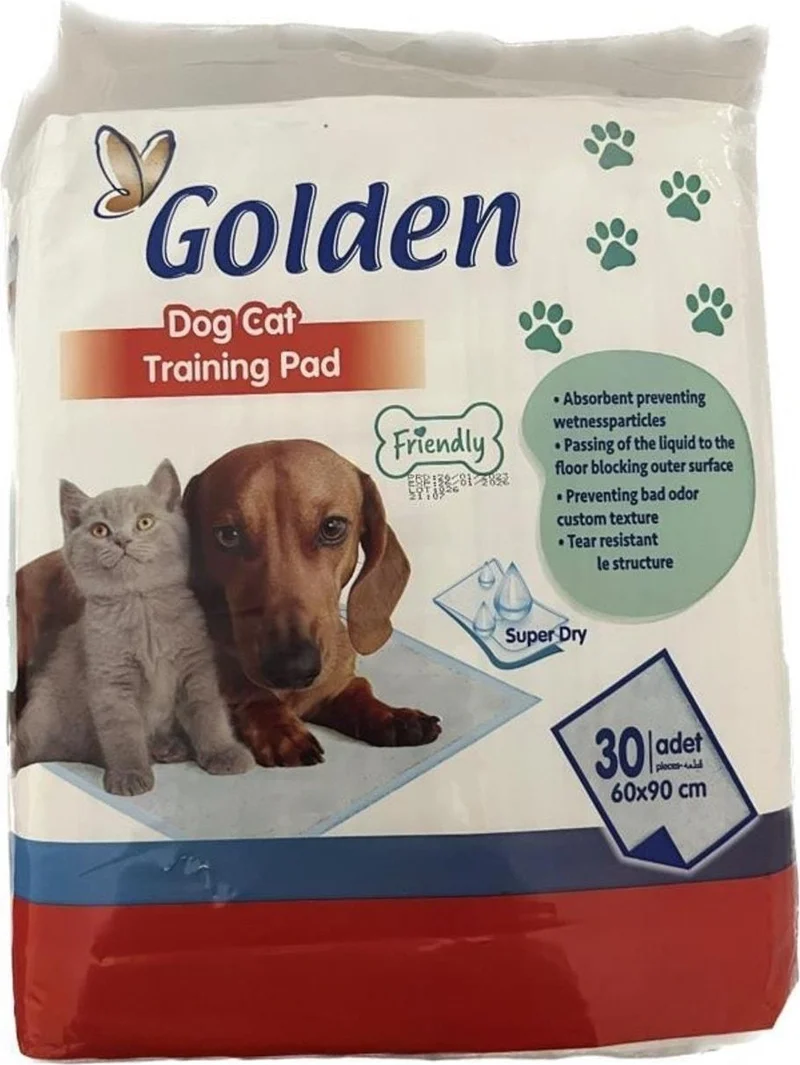 Golden Cat-Dog Exercise Pad (30 Pieces) (Cat-Dog Pee Pad) Pee Pad