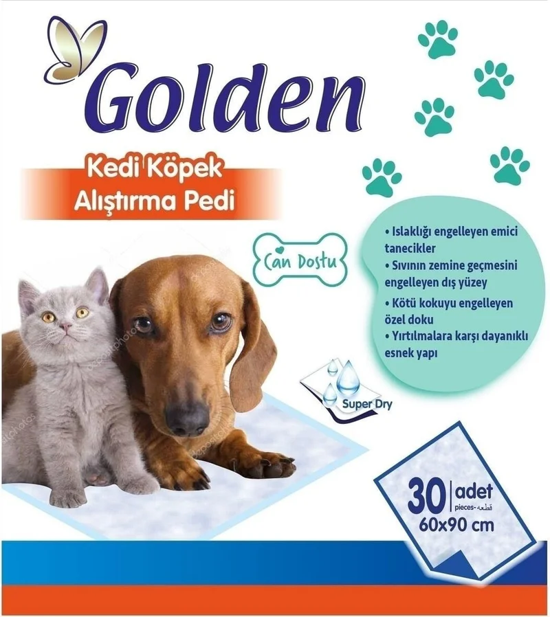 Golden Cat-Dog Exercise Pad (30 Pieces) (Cat-Dog Pee Pad) Pee Pad
