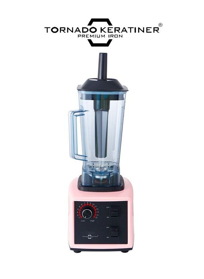 Tornado Keratiner Multifunctional Blender And Juicer 2L 5800W Pink/Black  - Image 2