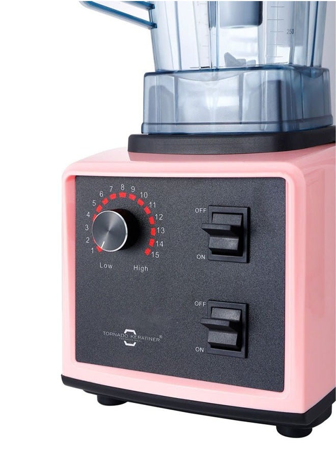 Tornado Keratiner Multifunctional Blender And Juicer 2L 5800W Pink/Black  - Image 5