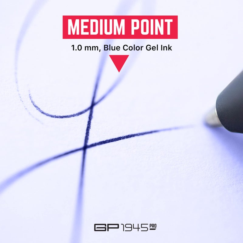 GPCA - GP22 Ink Refill Cartridges for Gel Pens, Designed for Gel Pens Medium Point Size, 3-Pack Pen Refills, Use with GP 1945 Pens and Short Pens, Blue - Image 4