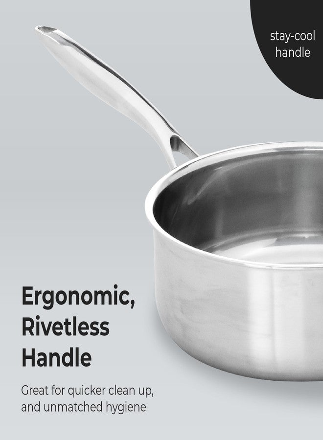 Black Cube Stainless Steel Cookware, Sauté Pan w/Lid, 9.5-Inch Diameter, 3 Quart - Image 4